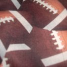 MadieBs Set of 2 Foot Ball Football Browns Fitted  Cotton  Crib Sheets