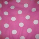 MadieBs Pink and White Polka Dot Nap Mat Pad Cover 3 piece set  w/Name