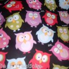 MadieBs Cute Colorful Owls  Fitted  Crib Sheet Custom New
