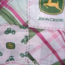 MadieBs John Deere Madri Pink Plaid  Cotton Fitted  Crib Sheet Custom New