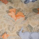 MadieBs Jungle Animals on Tan Cotton Fitted  Crib Sheet Custom New