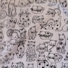 MadieBs Black and White Kitty Feline Cat Kittens Fitted  Crib Sheet Custom New