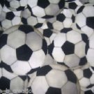 MadieBs Black and White Soccer Balls  Fitted  Crib Sheet Custom New