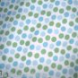MadieBs Blue and Green Dots Fitted  Crib Sheet Custom New