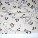 MadieBs Puppies and Bones Flanne  Cotton Personalized Custom  Pillowcase  w/Name