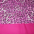 MadieBs Pink Leopard Cheeta  Cotton Personalized Custom  Pillowcase  w/Name