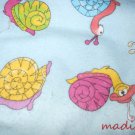 MadieBs Colorful Snails  Flannel Cotton Personalized Custom  Pillowcase  w/Name