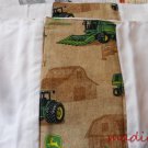 MadieBs Burp Pads Set of 2 Cotton Tan John Deere Custom New