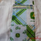 MadieBs Burp Pads Set of 2 Cotton Green  John Deere Custom New