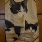 MadieBs Black and White Cat Kittens Plastic Bag Holder Dispenser