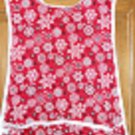 MadieBs Bandana Snowflakes on Red  New Custom Smock Cobbler Apron