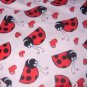 MadieBs Lady Bugs on Pink Cottont Kinder Nap Mat Pad Cover w/Name