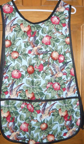 MadieBs Fruit Trees and Birds Cotton New Custom Smock Cobbler Apron