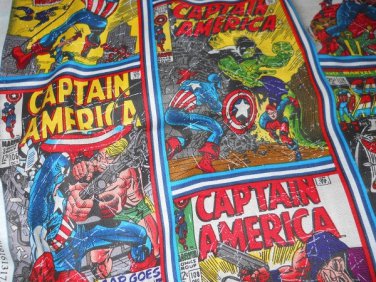 MadieBs Captian America Comic  Cotton Personalized Custom  Pillowcase
