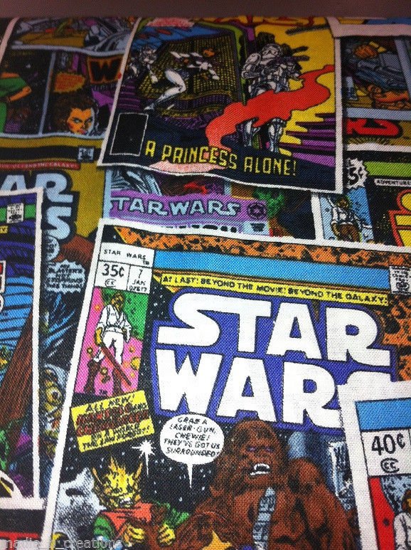 MadieBs Star Wars Comic Cotton Fabric Fitted Crib Sheet Custom New