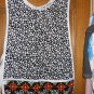 MadieBs Black and White w/ Chicken Pocket Cotton New Custom Smock Cobbler Apron