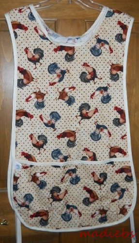 MadieBs Sunrise Rooster Hear Him Crow Cotton New Custom Smock Cobbler Apron