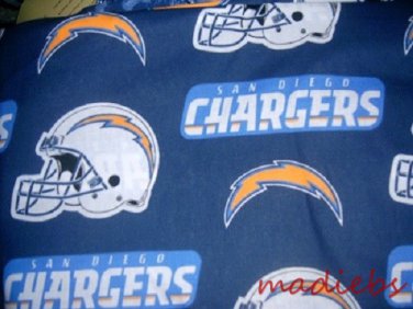MadieBs Chargers  Cotton Personalized Custom  Pillowcase  w/Name