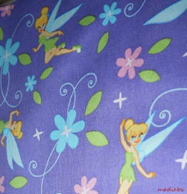 MadieBs Tinkerbelle Purple  Cotton Personalized Custom  Pillowcase  w/Name