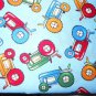 MadieBs Multicolored Tractors Kinder Nap Mat Pad Cover w/Name