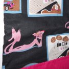 MadieBs Pink Panther on Black Cotton Personalized Custom  Pillowcase  w/Name