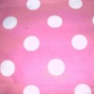 MadieBs Custom  Pink and White Polka Dot 3 Piece Toddler Sheet Set