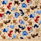 MadieBs Custom Colorful Dinosaurs on Flannel Boutique Crib Sheet