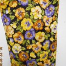 MadieBs Colorful Pansy Flowers on Green Plastic Bagholder Dispenser