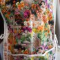 MadieBs Custom Gardem Cats Flowers Smock Apron with Nice Large Pockets