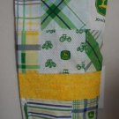 MadieBs John Deere Plaid with Yellow Trim Bagholder Dispenser for Plastic Bags