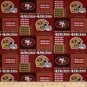 MadieBs Men's  NFL 49 ERS Hankerchief Set of 2 16x16 inches