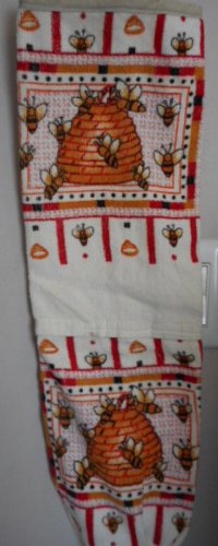 MadieBs Honey Bees on Hive Bagholder Dispenser for Plastic Bags
