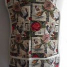 MadieBs Custom Roos Hens Chickens and Roses Smock Apron