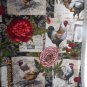 MadieBs Custom Roos Hens Chickens and Roses Smock Apron