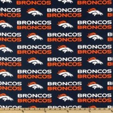 MadieBs Custom NFL Broncos Cotton Football Fitted Boutique Crib Sheet