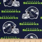 MadieBs Custom NFL Seahawks on Black Football Fitted Boutique Crib Sheet
