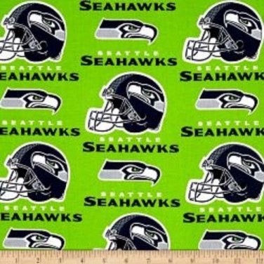 MadieBs Custom NFL Seattle Seahawks  Football Fitted Boutique Crib Sheet