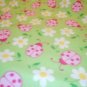 MadieBs Lady Bugs and Flower Fleece Blanket Toddler or Baby 30 x 36 inches