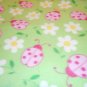 MadieBs Lady Bugs and Flower Fleece Blanket Toddler or Baby 30 x 36 inches