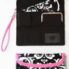 CLUTCH - Zebra PINK Trim