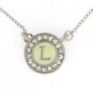 Single Initial Necklace - L
