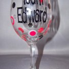 Team Edward Wine Glass