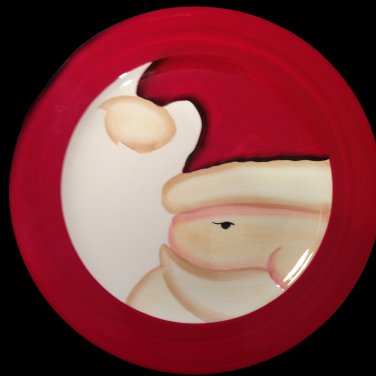 Oneida Jolly Santa Earthenware Dinner Plates - 4 Pack