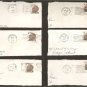 Set of Six Franklin D. Roosevelt 6 Cent Postage Stamps Post Marks - 1968 S564