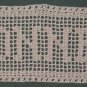 Personalized Crochet Name Doilies