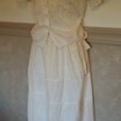 Vintage Hand Crochet and some hand stitching Ivory Undergarment shirt and skirt