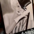 Original Airbrush painting on Canvas of Jean Harlow from 1930'S Wearing a Top Hat