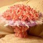 Graceful Plume surround Exquisite Origami Roses Bouquet Valentine's Day Gift