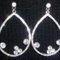 Crystal Pave With Roric Tear Drop Earrings