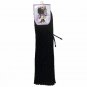 Winter Soft Acrylic Knit String withTassel Leg Warmer Black  Socks